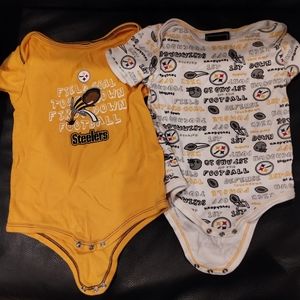 💛🖤Pittsburg Steelers onesie 24 month, 2 piece set